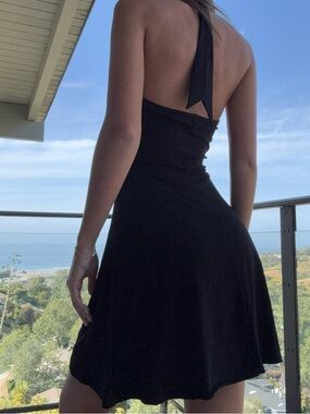 Trixxi Black Halter Mini Dress